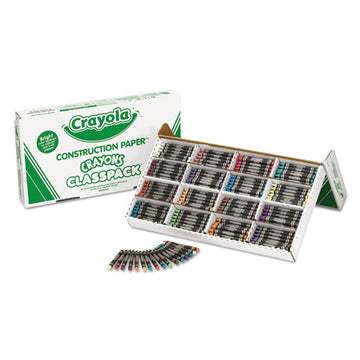 Crayola® Construction Paper Crayons, Wax, 25 Sets Of 16 Colors, 400-box freeshipping - TVN Wholesale